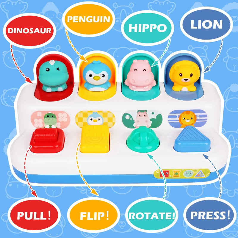 Pop Up Activity Toy – Ontdekken & Leren – Sensorisch Baby Speelgoed