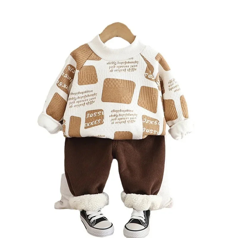 Mini Fashion™ - Warm & Stijlvol - 2-Delige Fleece Set