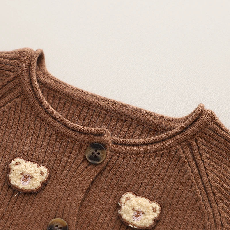 Mini Fashion™ - Tweedelige Winter Set met Beertjes