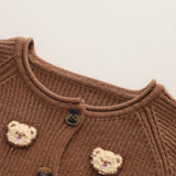 Mini Fashion™ - Tweedelige Winter Set met Beertjes