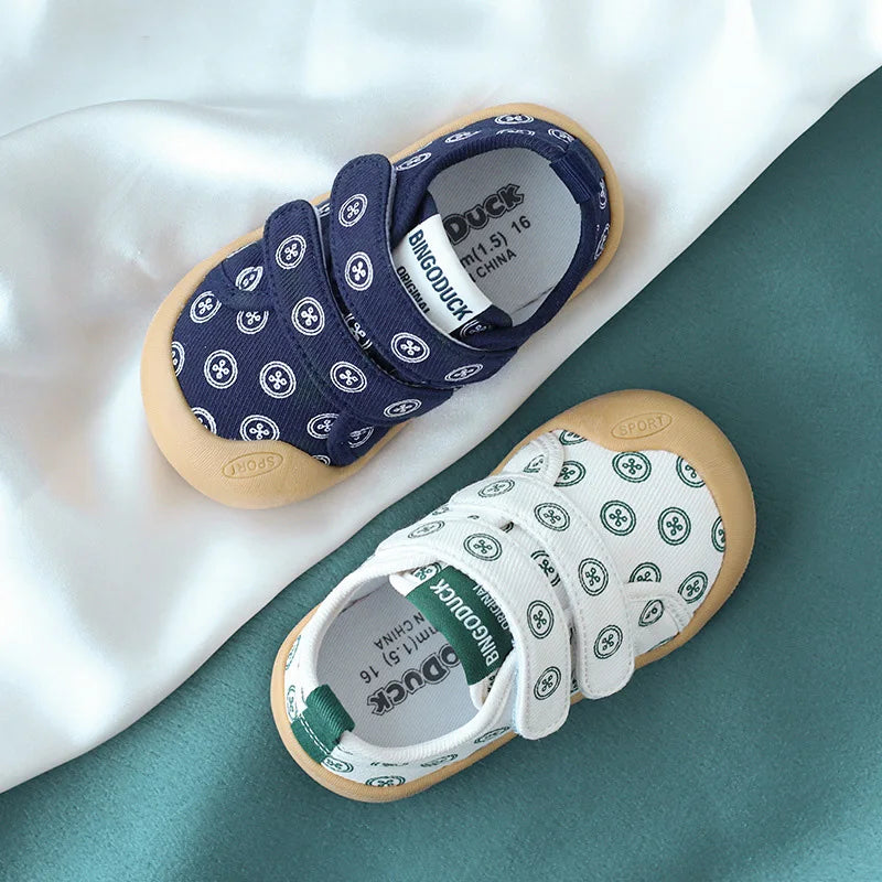 Mini Fashion™ - Ademend Materiaal - Schoenen met print