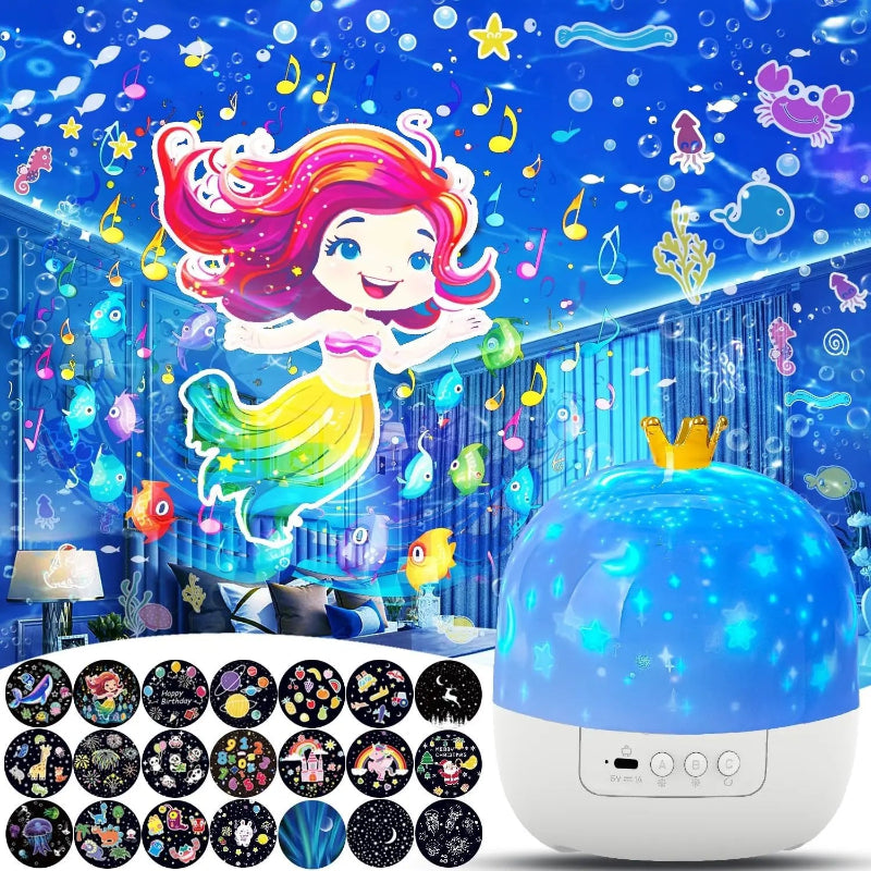 CosmoGlow – Dromerig & Creatief – Galaxy Projector Nachtlamp met 360° Rotatie