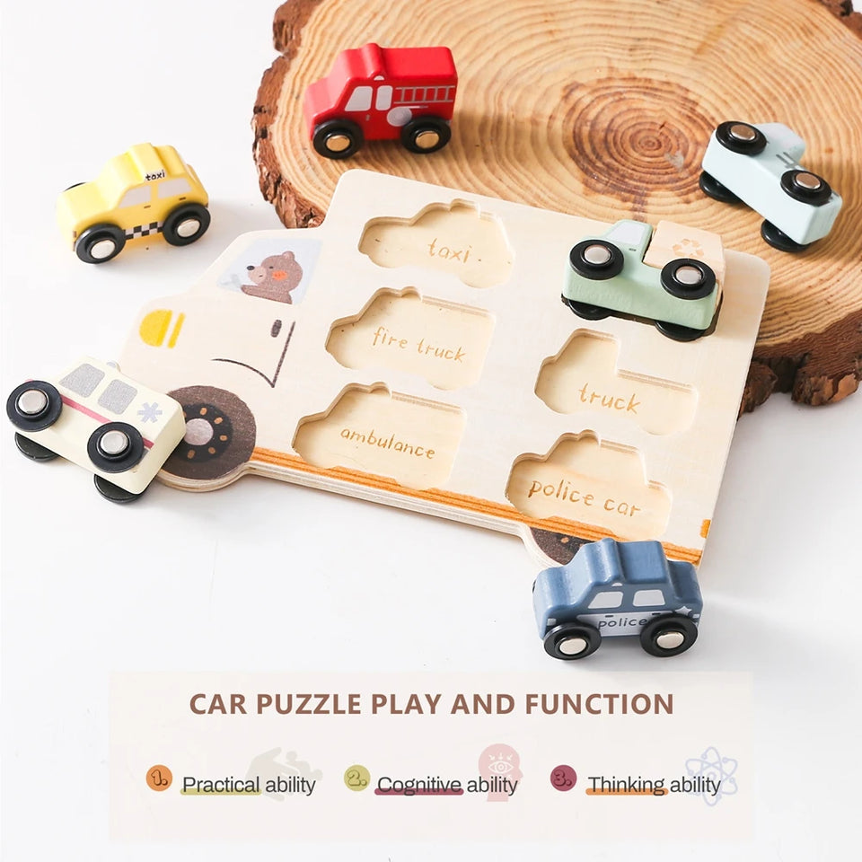 Woods™ – Puzzel Avontuur – Houten Auto Puzzel