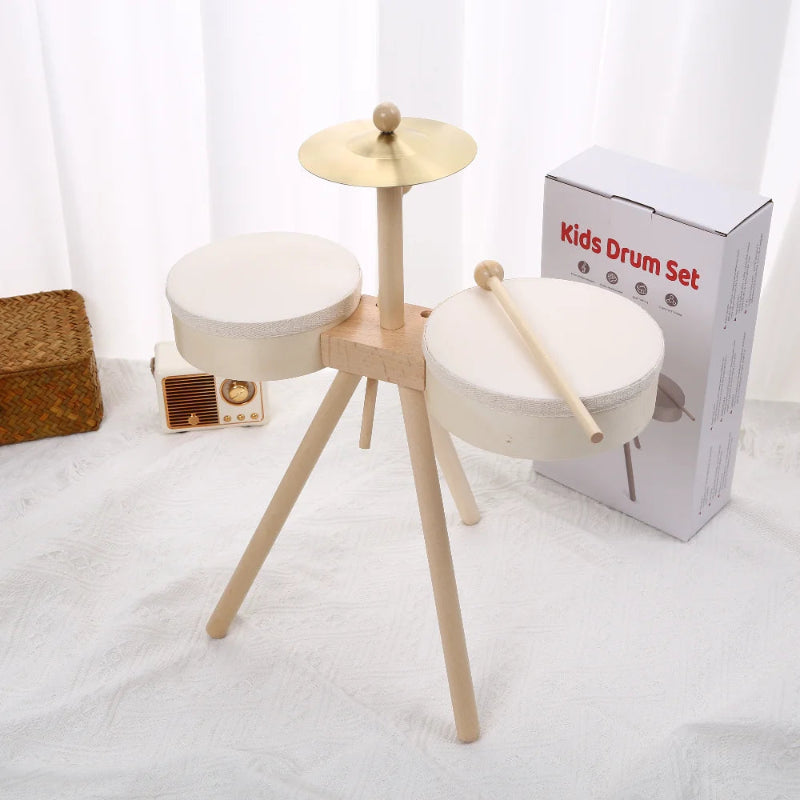 Kids Wooden Drum Toy – Muziek & Creatief – Drum Speelset