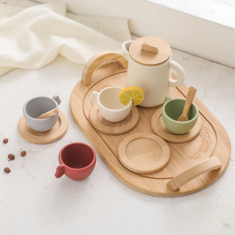 Woods – Leuk & Interactief – Houten Theeset voor Kinderen