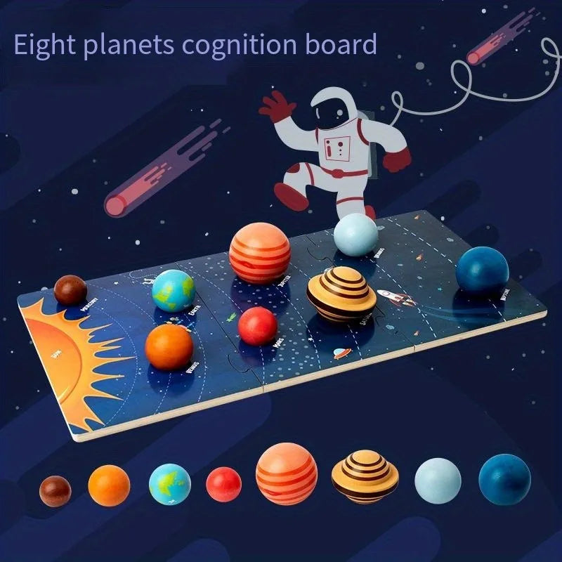 Wooden Solar System – Leerzaam & Ontdekkend – Planeten Speelset