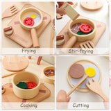 Woods™ - Mini-Chefs Aan Zet - Houten Speelkeuken Set