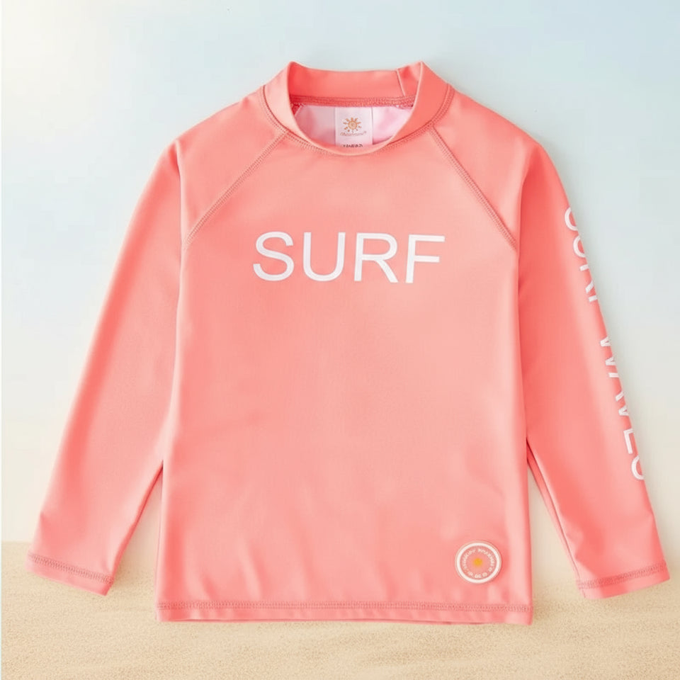SunShield – Beschermend & Soepel – Kinder SurfShirt met Lange Mouwen en UPF 50+