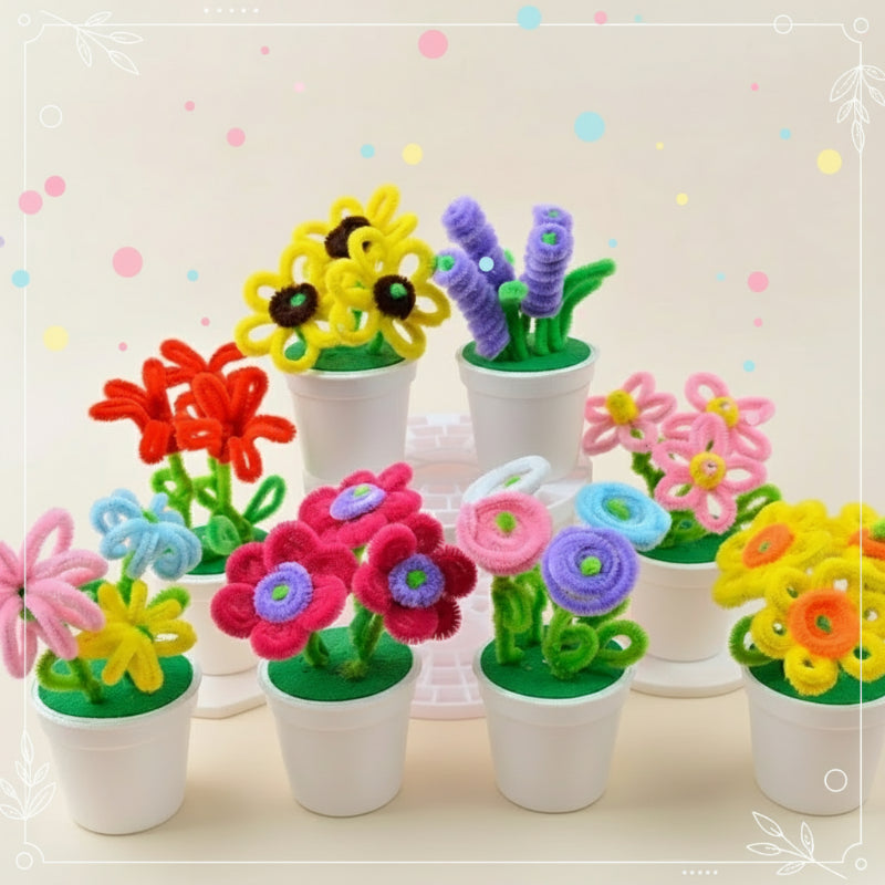 CraftBloom – Kleurrijk & Creatief – DIY Bloempot Knutselset