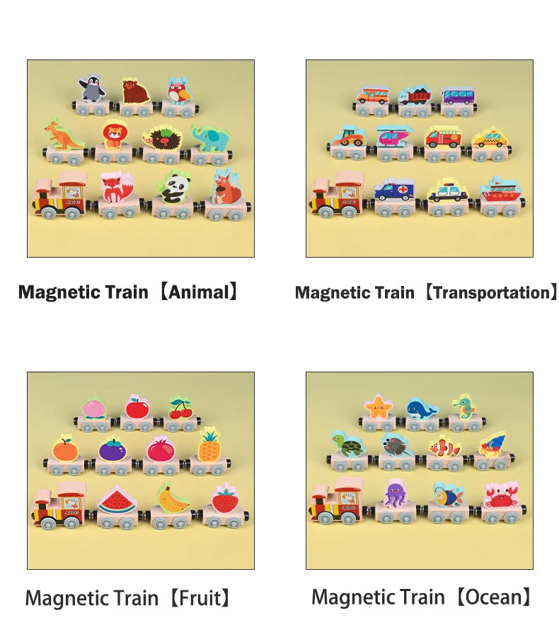Tiny Express™ – Kleuren & Vormen - Houten Treinspeelgoed