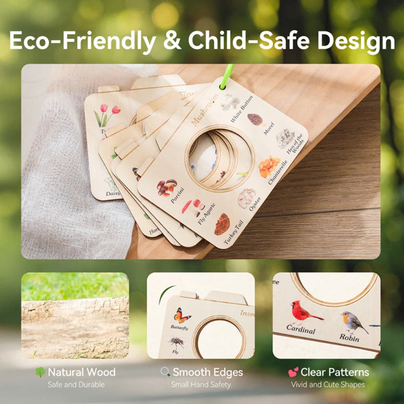 NatureBook – Natuur Ontdekset – Educatief Houten Kijkraam