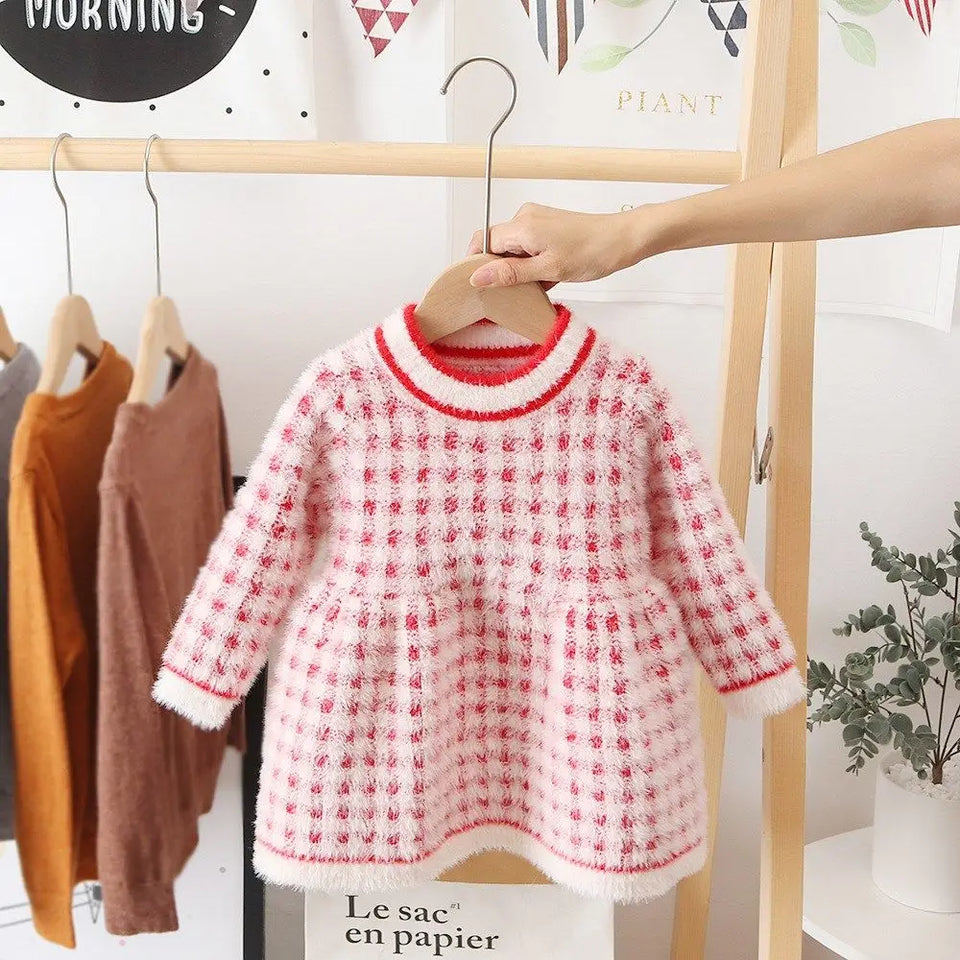 Mini Fashion™ - Lekker Warm - Fleece Jurk