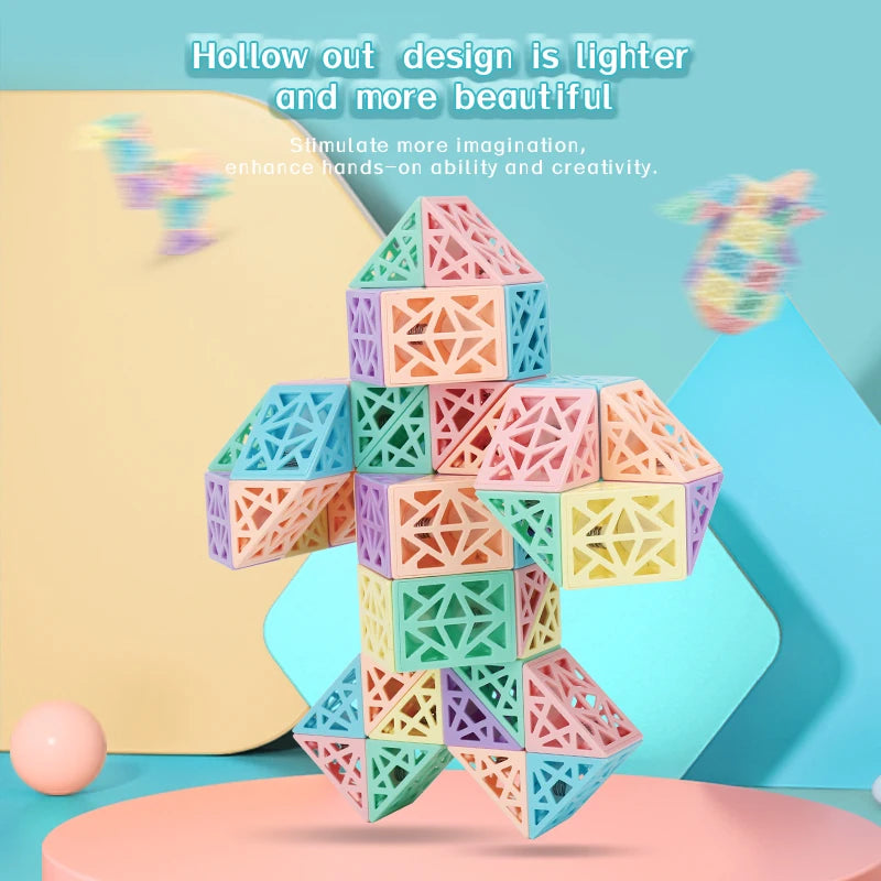 Snake Cube Set™ - Bouw, Draai & Ontdek - Bouwblokkenset