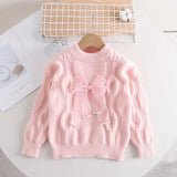 Mini Fashion™ - Warm & Stijlvol - Meiden Trui met strik