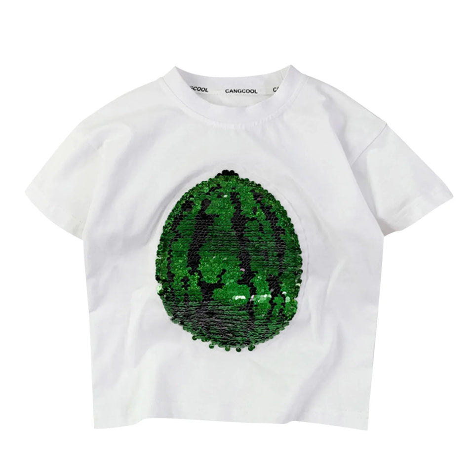 Mini Fashion™ - Schitter & Transformeer - Watermeloen T-shirt