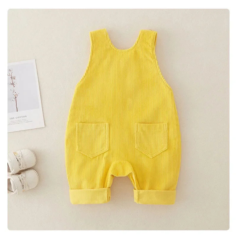 Mini Fashion™ - Stijlvol & Trendy - Rib Tuinbroek
