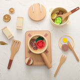 Woods™ - Mini-Chefs Aan Zet - Houten Speelkeuken Set