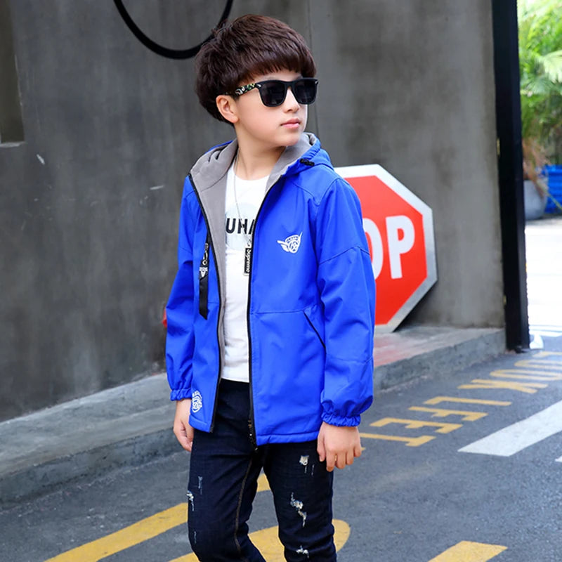 Reversible Kids Jacket – Waterdicht & Winddicht – Lichtgewicht Jas