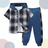 Boys Checkered Outfit – Trendy en comfortabel – Geruite Kinderkleding set