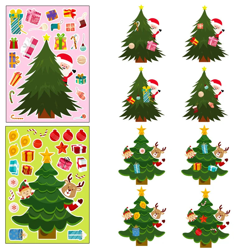 Xmas Tree Stickers™ - Bouw je eigen kerstwonder - DIY Stickers