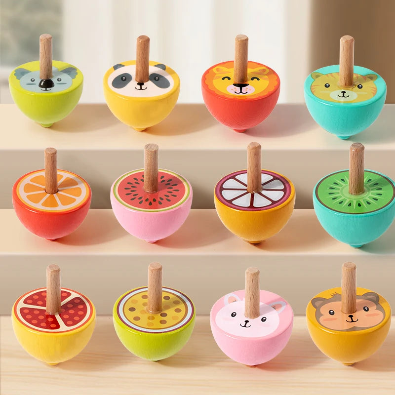 ColorSpin – Houten & Speels – Houten Fidget Tol