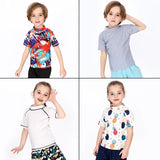 SunnyGuard – Zomers & Beschermend – Anti-UV Kinder Zwemshirt met Korte Mouwen