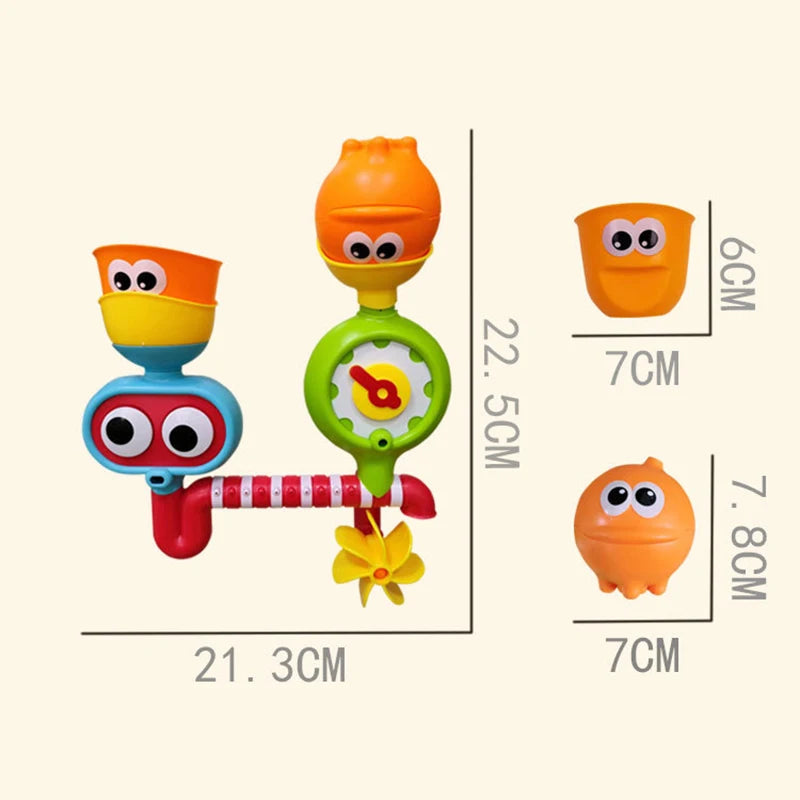 Waterwheel Fun™ – Draai & Spat Waterpret – Babybad Speelgoed