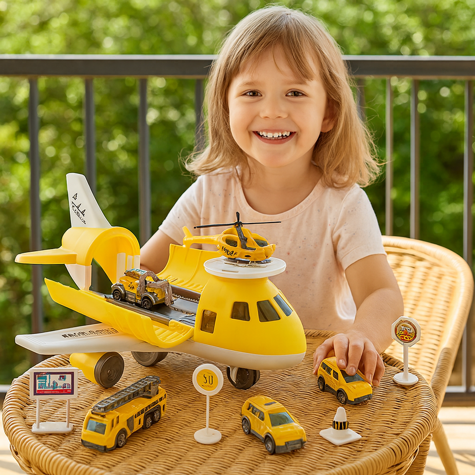 MiniAirBase – Interactief & Educatief – Vliegveld Speelset Met Voertuigen