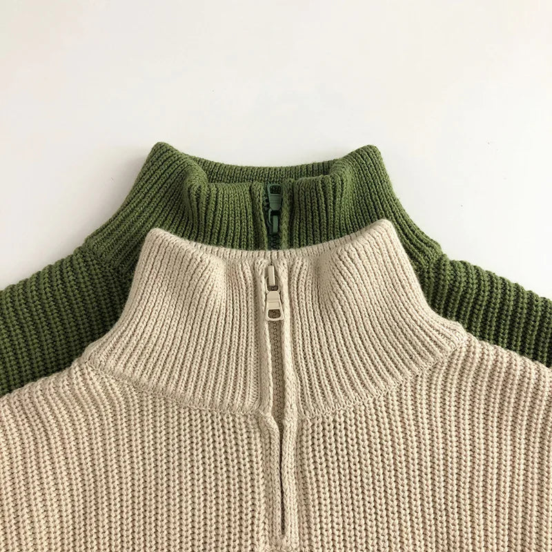 Mini Fashion™ - Eenvoudige Rits - Kinder Zipper Trui