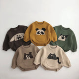 Mini Fashion™ - Leuke Print met Buidel - Dieren Trui