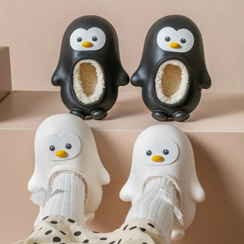 Mini Fashion™ - Warm & Leuk - Kinder Pinguïn Pantoffels