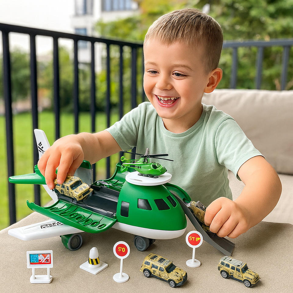 MiniAirBase – Interactief & Educatief – Vliegveld Speelset Met Voertuigen