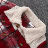 Mini Fashion™ - Warm & Stijlvol - Kinder Jas Geruit