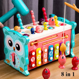 Montessori Hammering Toy – Motoriek & Leren – 8-in-1 Speelset