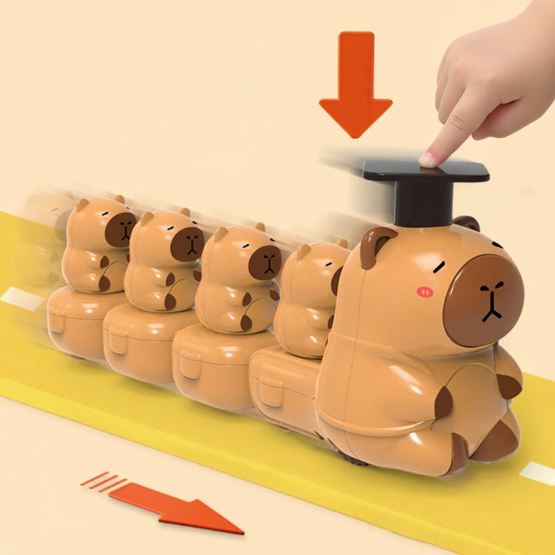 Capybara Train Toy – Speels & Schattig – Druk Trein