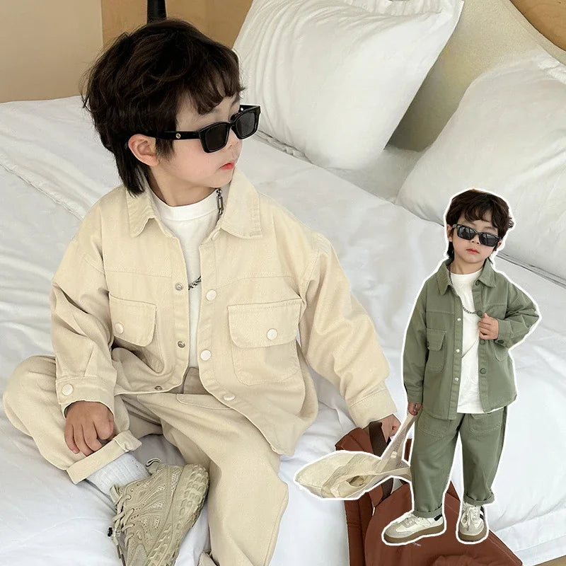 Boys Fashion – Trendy & Comfort – Cargo Set Jongens