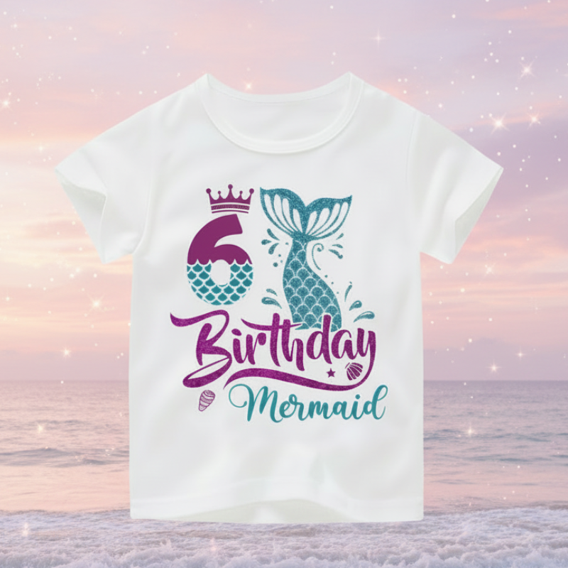 Birthday Graphic Tee – Schattig & Luchtig – Verjaardag Kinder T-shirt