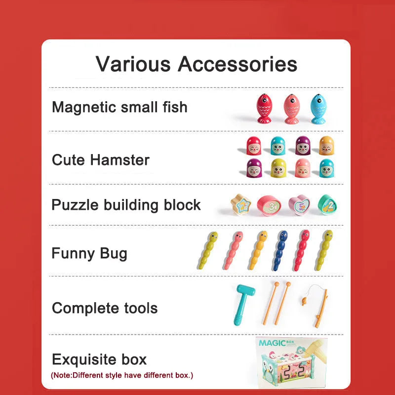 Montessori Hammering Toy – Motoriek & Leren – 8-in-1 Speelset