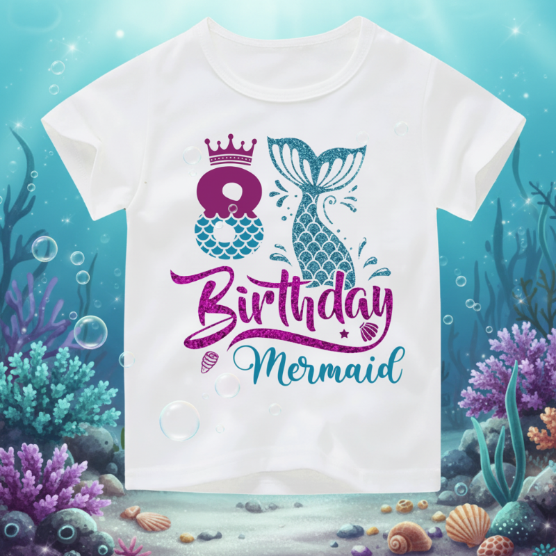 Birthday Graphic Tee – Schattig & Luchtig – Verjaardag Kinder T-shirt