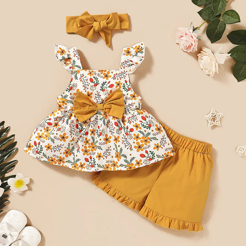 Mini Fashion™ - Schattig Design - 3 Delig Zomer Set Meiden