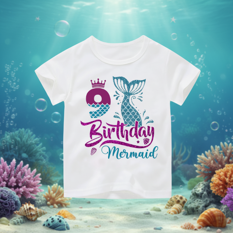 Birthday Graphic Tee – Schattig & Luchtig – Verjaardag Kinder T-shirt