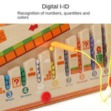 Magnetic Maze™ - Kleurrijk Telplezier - Houten Magnetische Puzzel