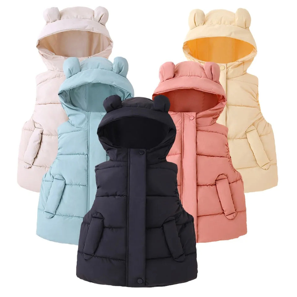 Mini Fashion™ - Warm & Trendy - Bodywarmer Met Capuchon