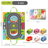 Car Playmat™ - Cartoon Avonturen - Auto Speelmat