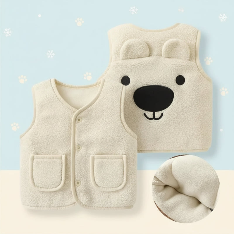 Baby Bear Fleece Vest – Warm & Zacht – Kinder Beer Vest