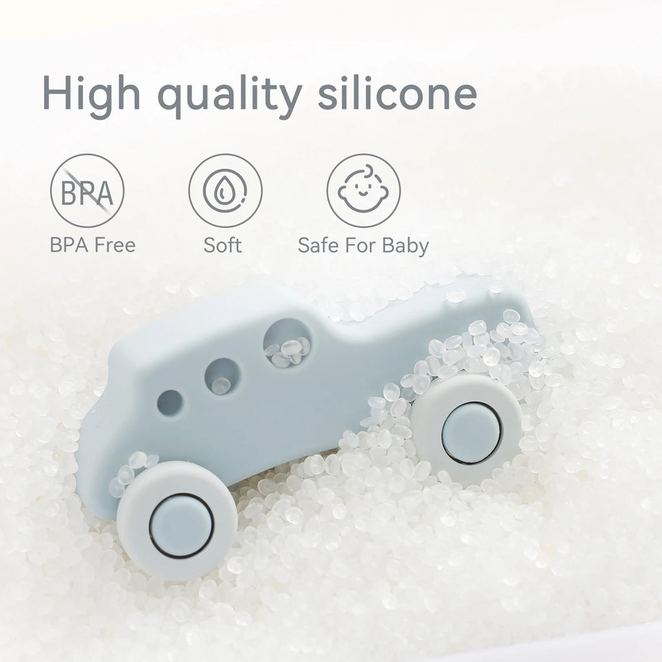 Mini Motion™ – Rollen & Bijten – Silicone Voertuig Speelgoed