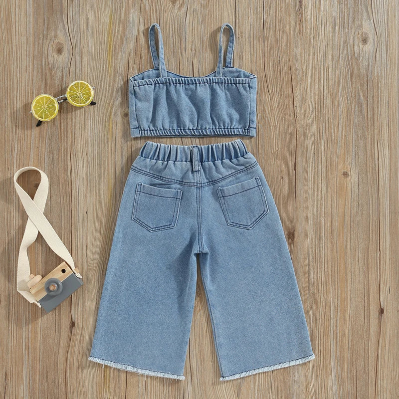 Mini Fashion™ - Mooi Borduurwerk - Denim Zomerset