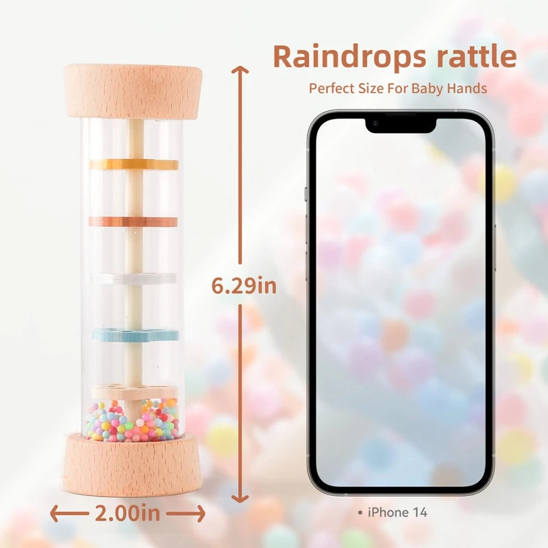 Baby Rain Stick™ – Magisch Regenmuziekje – Zintuiglijk Speelgoed