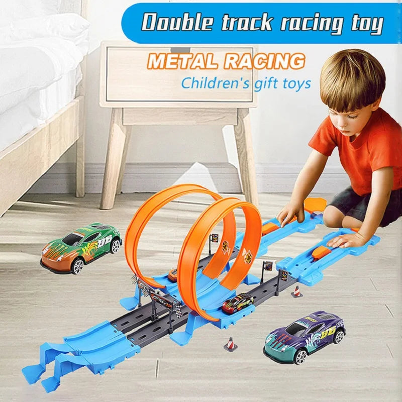 Double Race Track™ - Creatief & Leuk - Looping Racebaan