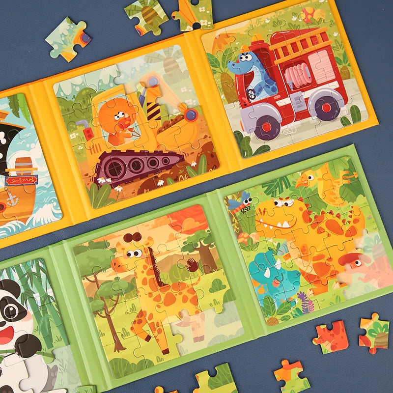 Magnetic Puzzle Book™ – Dierenvriendjes Plezier – Magnetisch Puzzel Boek